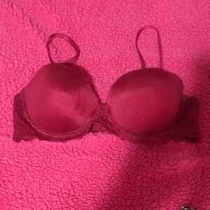 Elegant Red Lace Bra